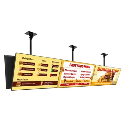 Placas de menu digital de 32 polegadas